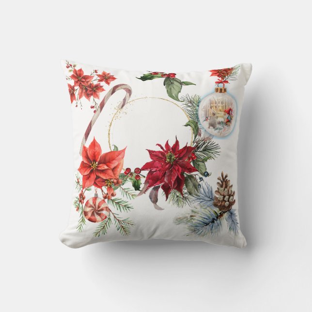 Coussin Färglös julfoto-dekorativ fyllning kudde (Recto)