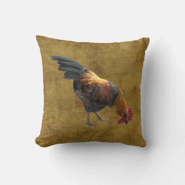 Coussin Farm Chicken Rooster (Recto)