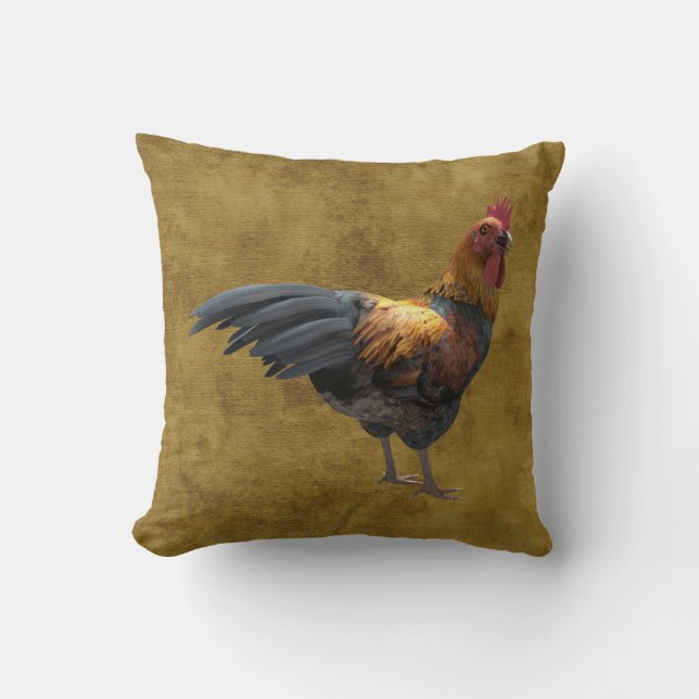 Coussin Farm Chicken Rooster (Recto)