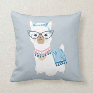 Coussin fascinant de lama