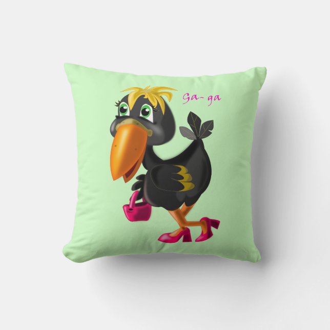 Coussin Fashion Bird Throw (Recto)