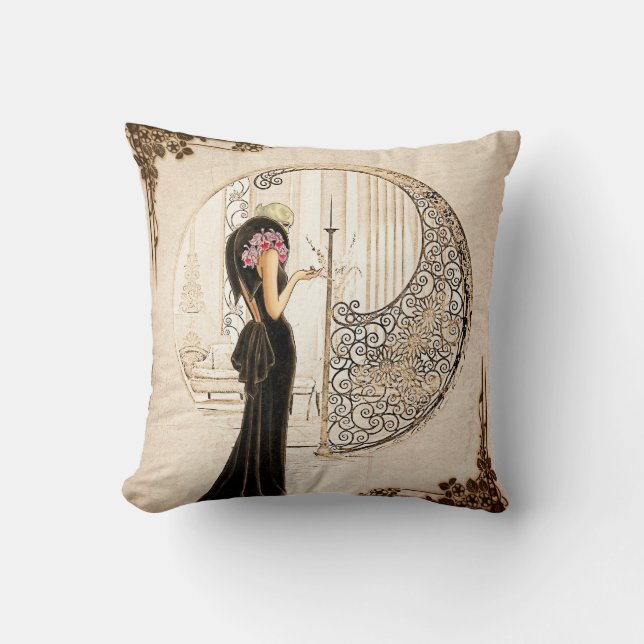 Coussin Fashionista_Velvet vintage Gown_1933 (Recto)