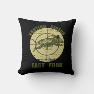 Coussin Fast Food Boar drôle Chasse chasse chasse chasseur