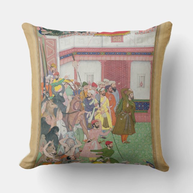 Coussin Fatepur Sikiri, 1573 : Hasain Quli Khan-l Jahan (Recto)