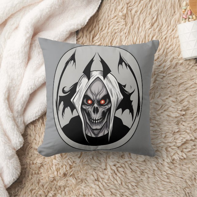 Coussin Faucheuse Grim Des Yeux Lames Jetez L'Oreiller (Couverture)