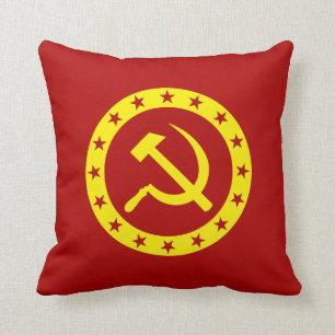Coussin Faucille communiste de marteau de symbole