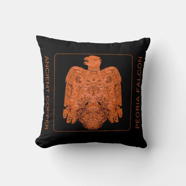 Coussin Faucon de Peoria au cuivre ancien restauré Mug (Recto)