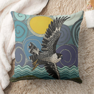 Coussin faucon pèlerin de Cornouailles