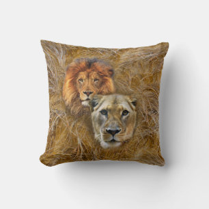 Coussin Faune - Lion & Lioness