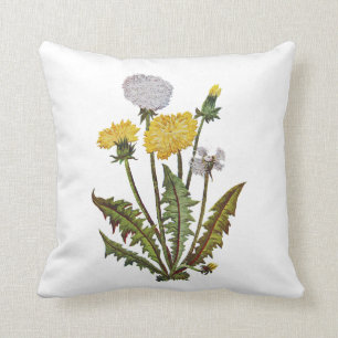 Coussin Faux brodé Dandelions