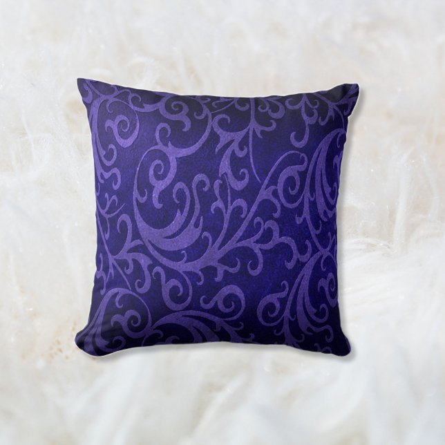 Coussin Faux Embossé en cuir torse Royal violet (Créateur téléchargé)