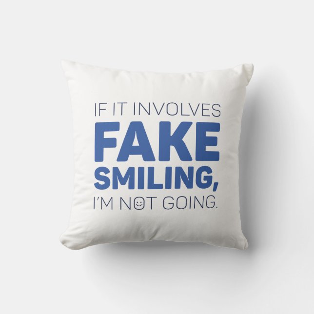 Coussin Faux sourire (Recto)
