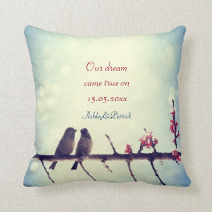 Coussin Faveur l'épousant de l'histoire 2 d'inséparables