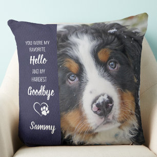 Coussin Favori Bonjour Moderne Personnalisé Pet Memorial