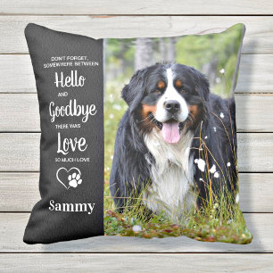 Coussin Favori Hello Hardest au revoir Photo Pet Memorial