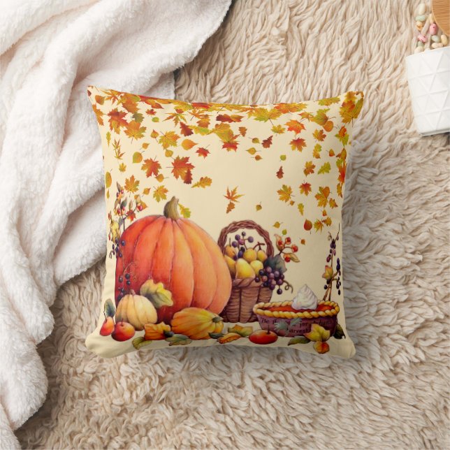Coussin Favoris d'automne - La table de dîner (Couverture)