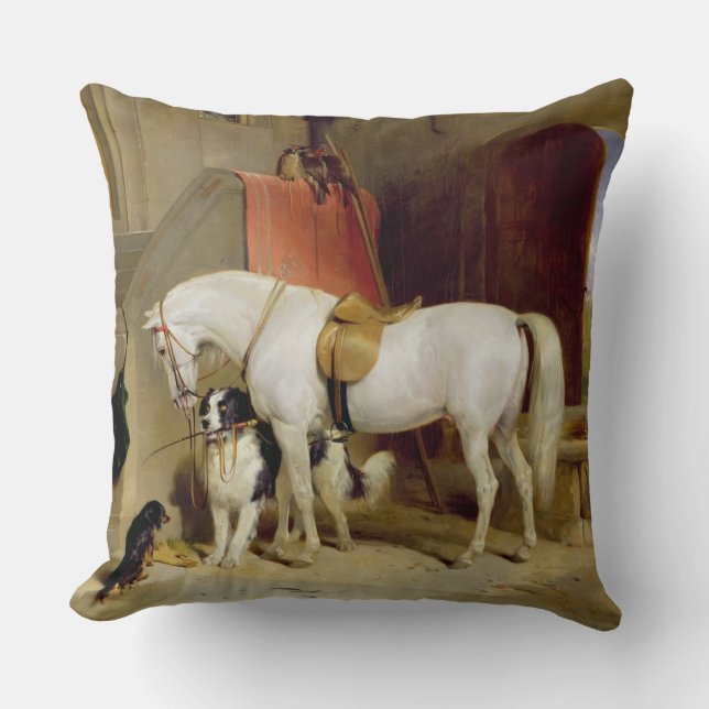 Coussin Favourites de prince George (huile sur la toile) (Recto)