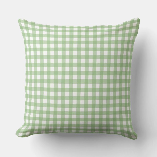 Coussin FayeandLauren Classic Buffalo Vert Plaid Motif (Recto)
