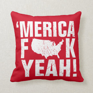 Coussin 'fck de merica ouais ! Patriotique