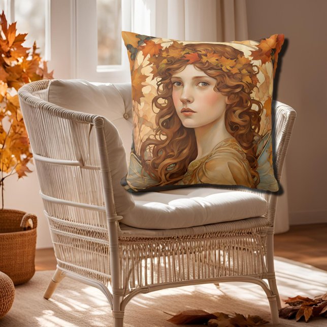 Coussin fée d'automne -artisanal (Créateur téléchargé)