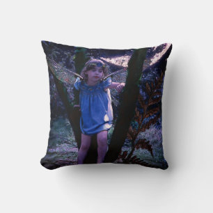 Coussin Fée de libellule au clair de lune