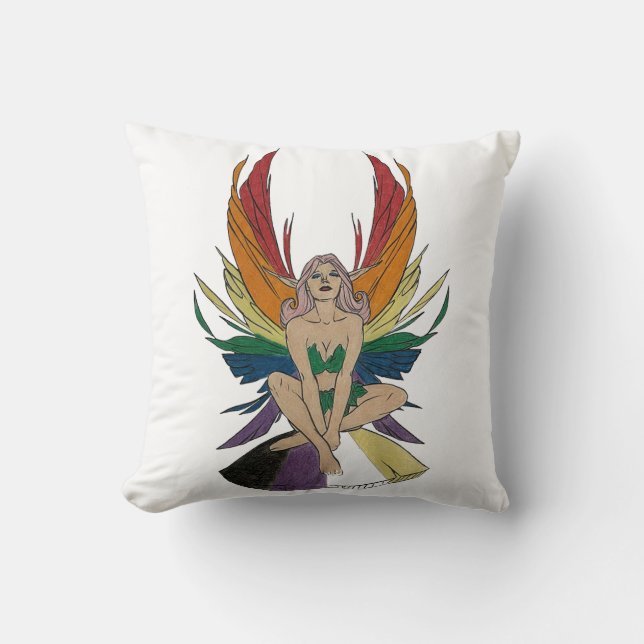 Coussin Fée non-binaire (Recto)