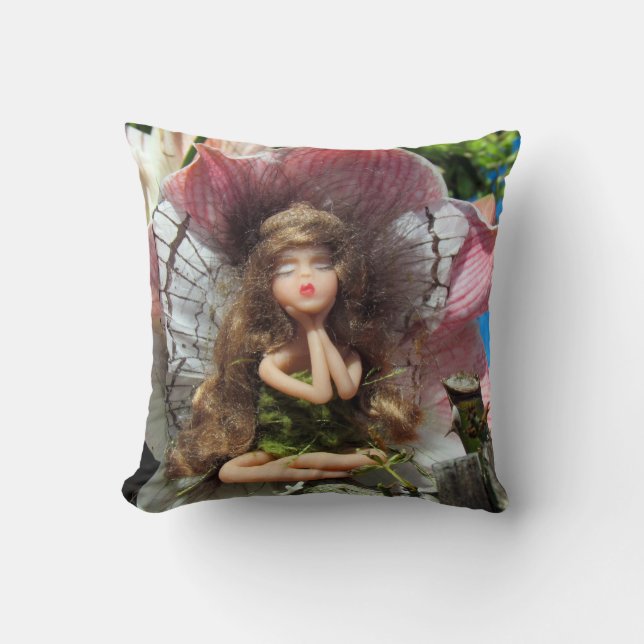 Coussin Féeries et Lillies (Coussin de fées 5) (Recto)
