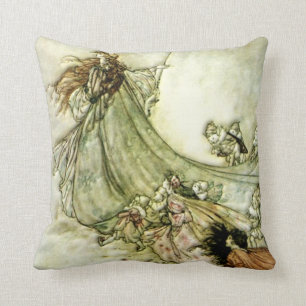 Coussin Fées loin - Arthur Rackham