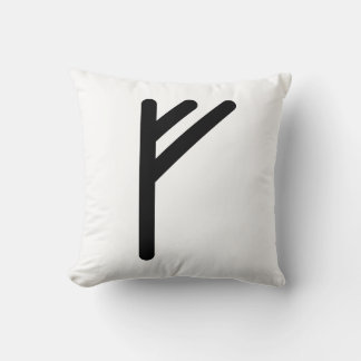 Coussin FEHU Rune nordique (Richesse, Prospérité, Abondanc