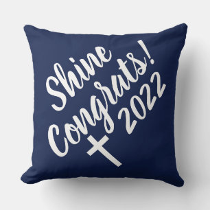 Coussin Félicitations Croix Blanche temps pour briller Gra