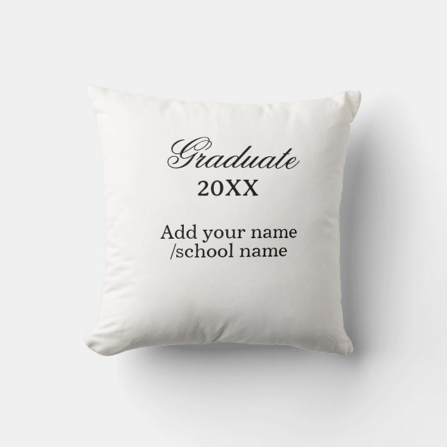 Coussin Félicitations de remise de diplômes simples minima (Recto)