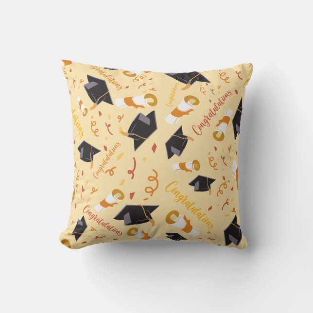 Coussin Félicitations d'obtention de diplôme (Recto)