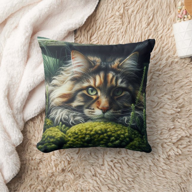 Coussin Feline du gardien forestier (Couverture)