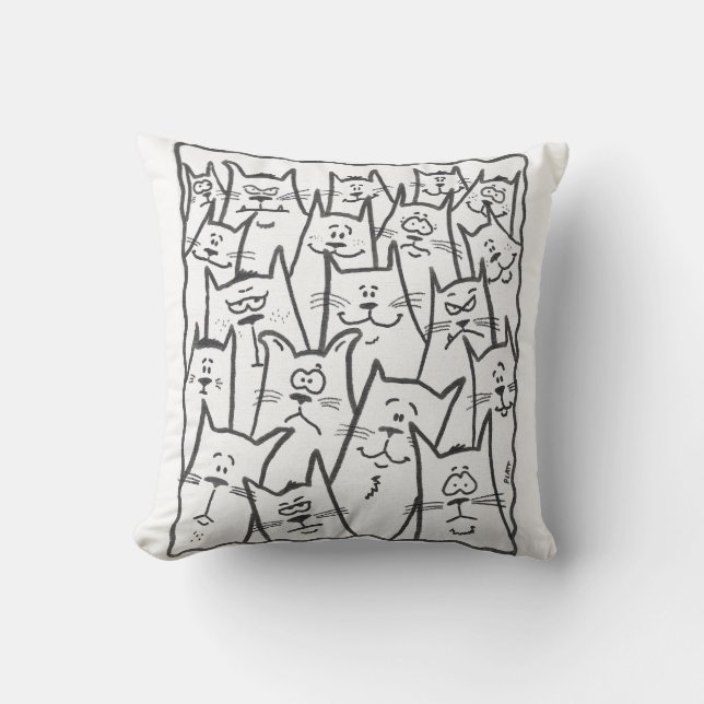 Coussin Feline Emotions (Recto)