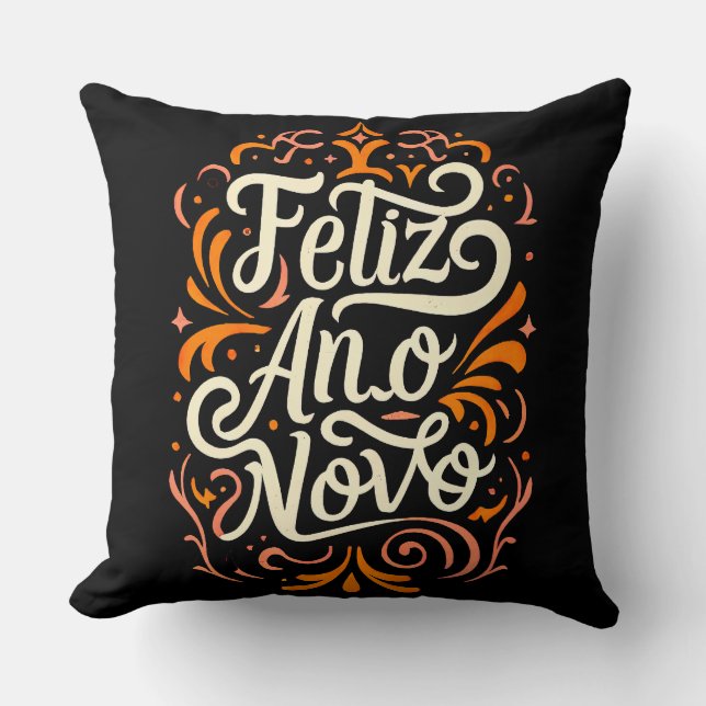 Coussin Feliz Ano Novo (Recto)