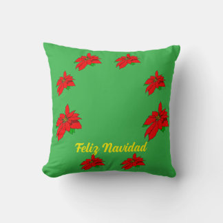 Coussin Feliz Navidad Christmas Jeu d'oreiller
