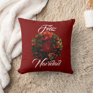 Coussin "Feliz Navidad" Jetez l'oreiller