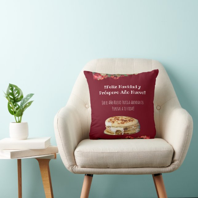 Coussin Feliz Navidad Noël à el Comelón de Pupusas (Chaise)