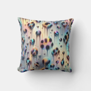Coussin Féminin imprimé léopard opale Posh