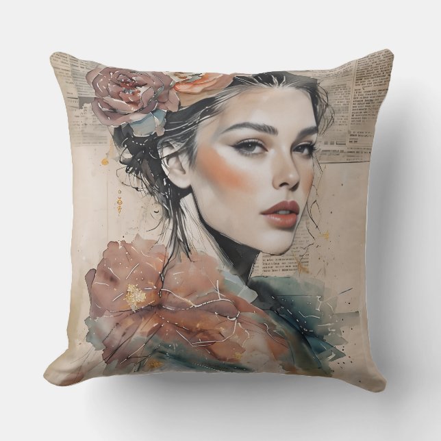 Coussin Feminine moderne (Recto)