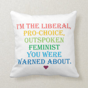 Coussin féministe franc libéral