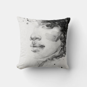 Coussin femme afro-américaine. illustration de mode beauté