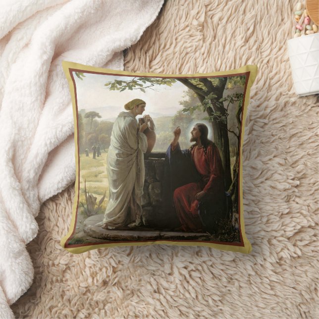 Coussin Femme au puits (Couverture)
