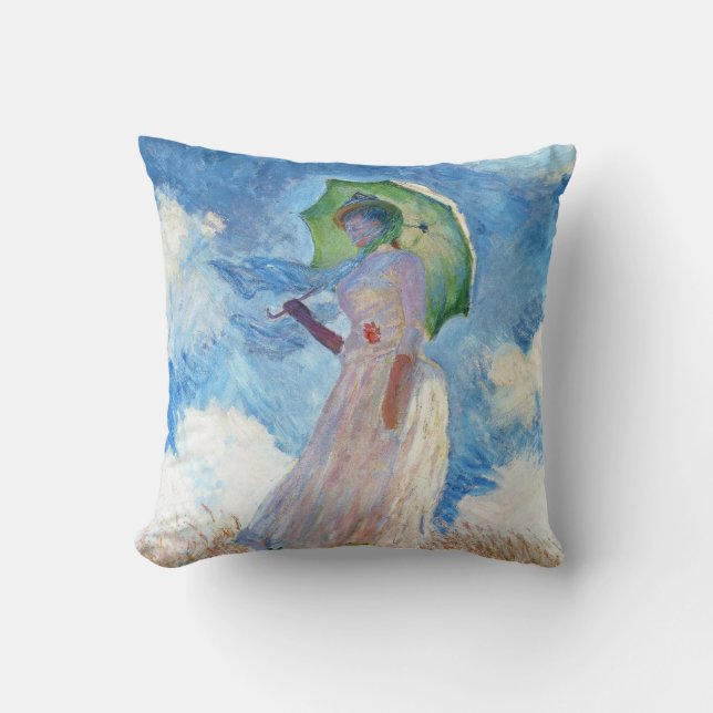 Coussin Femme avec un parasol Claude Monet (Recto)
