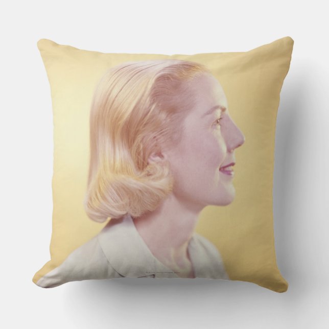 Coussin Femme blonde (Recto)