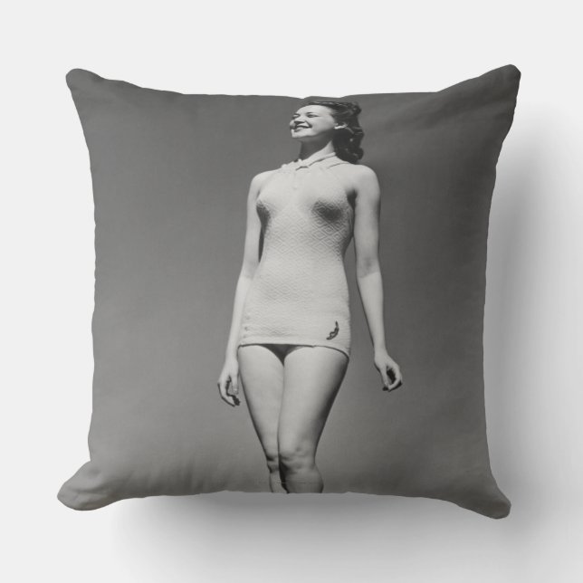 Coussin Femme dans le maillot de bain (Recto)