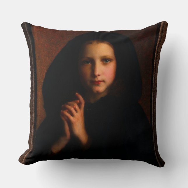Coussin Femme Dans Un Manteau par Adolphe Piot (Recto)