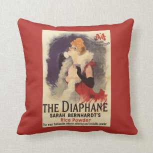 Coussin Femme de Diaphane de La saupoudrant l'affiche de