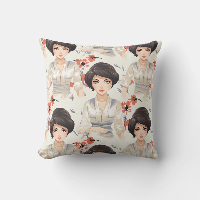 Coussin Femme de style Anime (Recto)