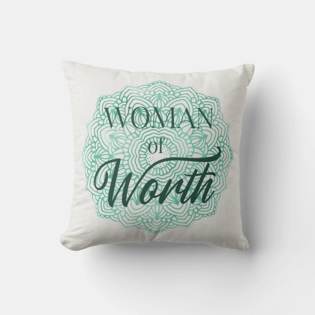 Coussin Femme de Valeur (Recto)